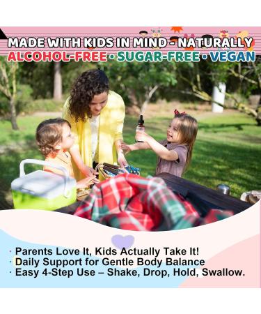 Q'ankyaq Black Walnut Wormwood Liquid for Kids Gut Cleanse for Children Drops Natural Detox Support Gut & Immune Support with Cloves Garlic Pumpkin Seeds Kid-Friendly Gentle & Natural & Sweet 1 - Buy Online on GoSupps.com