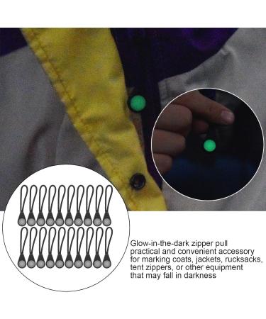 Alomejor 20pcs Glow in The Dark Zipper Pullers - Practical Anti-Lost Accessories for Outdoor Camping & Mountaineering - Buy Online on GoSupps.com