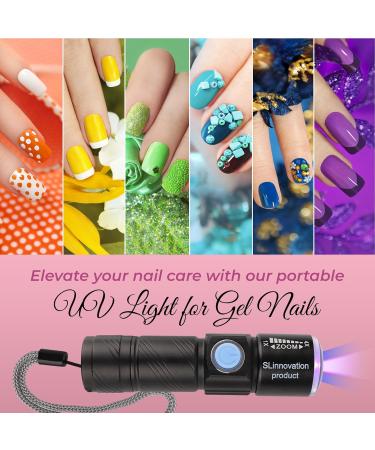 SLinnovation Rechargeable Mini UV Nail Lamp - Portable Gel Polish Dryer for Polygel Nails - Essential LED UV Nail Art Tool - Buy Online on GoSupps.com