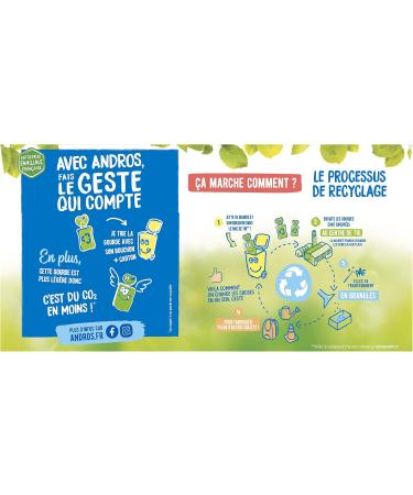 ANDROS - Fruit Compote - Recyclable Bottle - Lightweight - Apple Flavor - Ideal for Kids Snack - 20 Units (Pack of 1) - Buy Online on GoSupps.com