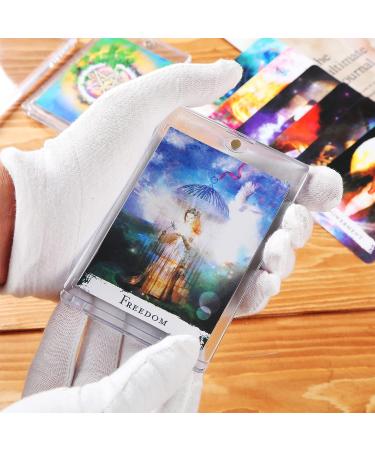 Zonon Acrylic Magnetic Card Holder - 5 Pack, 35 PT Clear Protectors Ideal for Sports Trading Cards Storage and Display - Golden Magnet Included - Buy Online on GoSupps.com