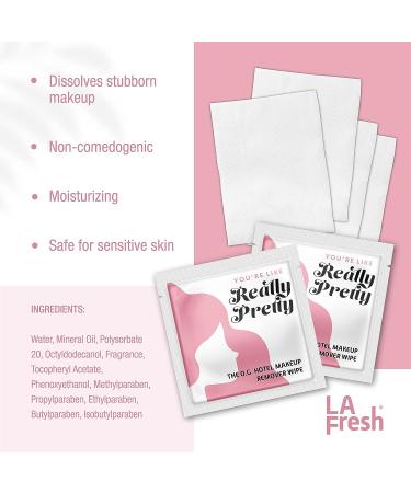 La Fresh Makeup Remover Facial Cleansing Wipes with Vitamin E - Waterproof - 200ct Pack - Skin Care Travel Essentials - Buy Online on GoSupps.com