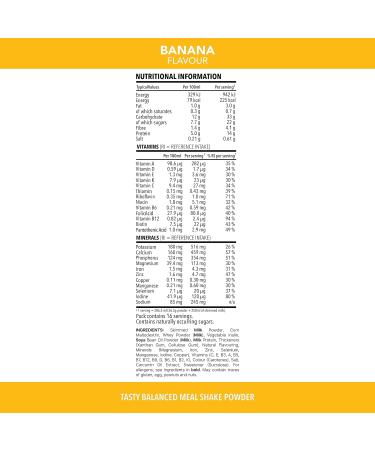 SlimFast Banana Flavor 16 Servings 584 g - Buy Online on GoSupps.com
