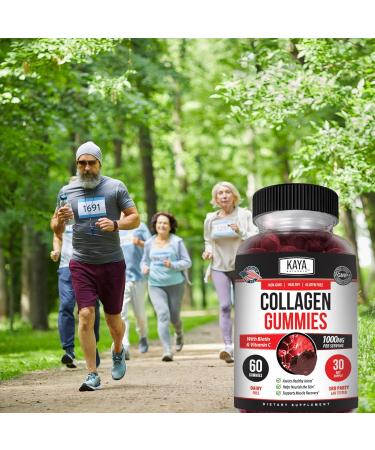 Kaya Naturals Collagen Gummies - Strawberry - 60 Gummies  - Buy Online on GoSupps.com