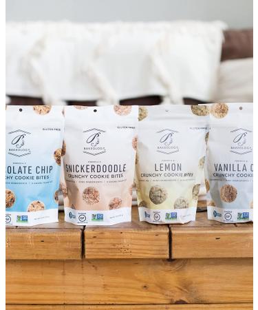 Bakeology Vegan Gluten-Free Mini Cookie Bites - Dairy-Free, Non-GMO, 0g Trans Fat (Variety Pack) - Buy Online on GoSupps.com