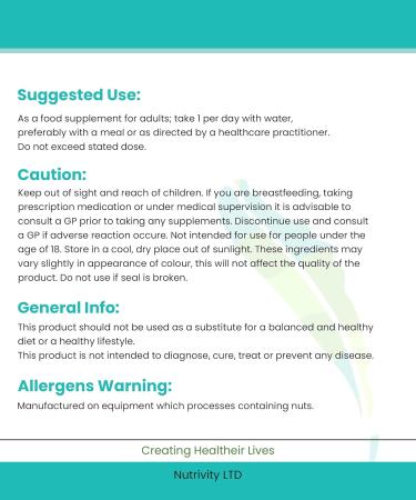 Nutrivity 500mg Cilantro Coriander Vegan Capsules for Heavy Metal Detox & Digestive Health - Antioxidant Support for Healthy Skin & Immune System | 120 Count (Pack of 1) - Made in UK - Buy Online on GoSupps.com