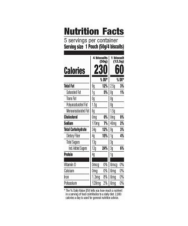 Nature Valley Blueberry Biscuits 8.85 oz - 5 ct Pack | Delicious Blueberry Biscuits - 8.85 Ounce Single Pack - Buy Online on GoSupps.com