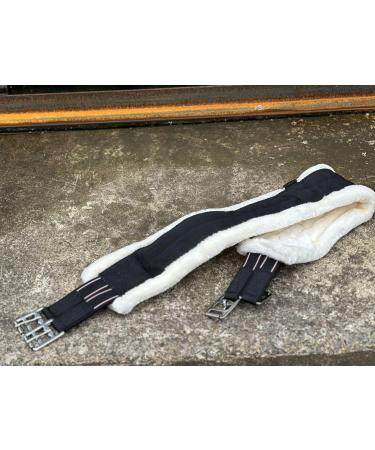 Equipride SUPER SOFT MINK/TEDDY FUR SYNTHETIC GIRTH ELASTICATED BOTH SIDE (115 cm Black) 115 cm Black - Buy Online on GoSupps.com
