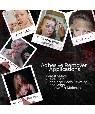 Extra Strength Adhesive Remover for SFX Prosthetics - Professional Glue & Makeup Remover | 2 Fl. Oz - International Shipping Available - Buy Online on GoSupps.com