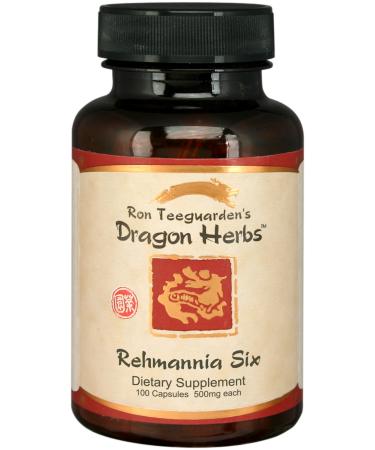 Dragon Herbs Rehmannia Six Combination 500 mg 100 Vegetarian Capsules
