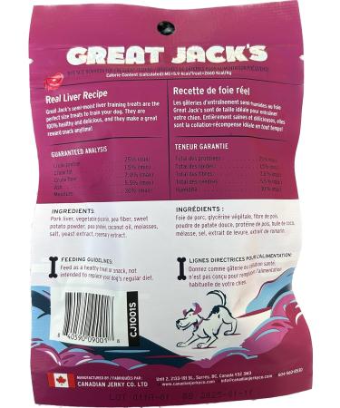 Great Jacks Grain Free Liver with Cheese Liver with Kelp Real Liver Recipe 3 X 56g. - Buy Online on GoSupps.com