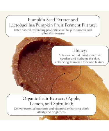 Same Skincare Honey Pumpkin Face Scrub 01 - Vitamin C Green Tea Organic Exfoliator for Radiant Skin 5 oz - Cruelty-Free International Shipping - Buy Online on GoSupps.com