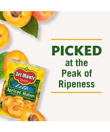 Del Monte Canned Apricot Halves in Extra Light Syrup - 15oz - Buy Online on GoSupps.com