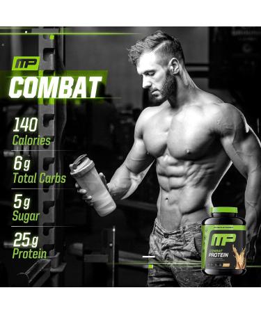 Muscle Pharm Combat Protein Powder Horchata Flavor Fuels Muscles for Productive Workouts 5 Protein Sources Including Whey Protein Isolate & Egg Albumin Gluten Free 4 lb 52 Servings Horchata 4 Pound (Pack of 1) - Buy Online on GoSupps.com