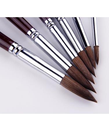 Sable Watercolour Brushes Set - Round Point Tip for Watercolor & Acrylic Painting - Buy Online on GoSupps.com