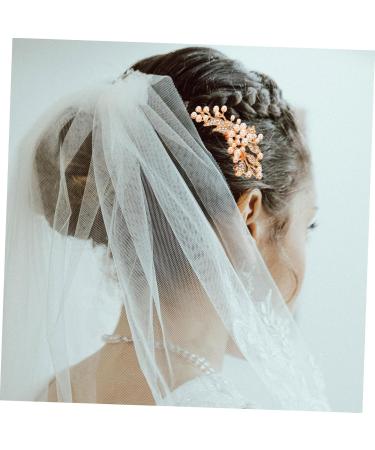 MAGICLULU Accessories Hair Side Comb for Girl Bride Hair Side Comb Tiara Hair Comb for Women Pearl Hair Comb European and American Headgear Crown Hair Accessories Women's Rhinestones - Buy Online on GoSupps.com