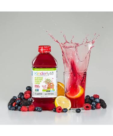 Kinderlyte Pediatric Electrolyte Solution | Doctor-Formulated for Rapid Rehydration | No Artificial Sweeteners | Kid-Friendly Taste | 6pk 1L Bottles | Fruit Punch Flavor - Buy Online on GoSupps.com
