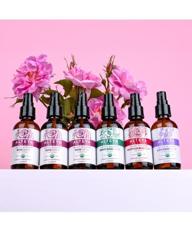 Alteya Bio Hydratant Flower Water Spray Collection 6 psc x 60ml - 100% USDA Certified Bio Pure Natural Flower Water Distill e la vapeur et Vendue directement par le Rosier Alteya Organics - Buy Online on GoSupps.com
