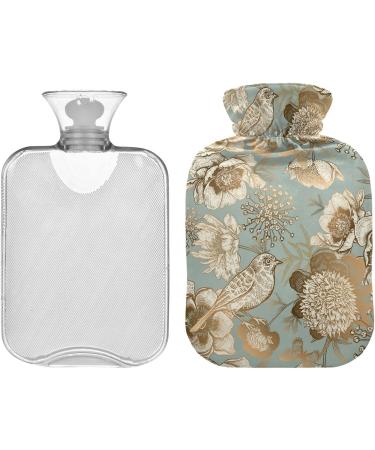 Buy Naanle Flowers Bird 2L Transparent Hot Water Bottle for Warm & Cold Therapy | Pain Relief for Hands & Feet - Buy Online on GoSupps.com