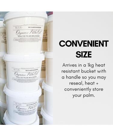 100% Sustainable Organic Palm Oil - 1kg 2.2lbs 35oz - Soapmaking Supplies Cooking Oil DIY - RSPO Palm Done Right - Buy Online on GoSupps.com