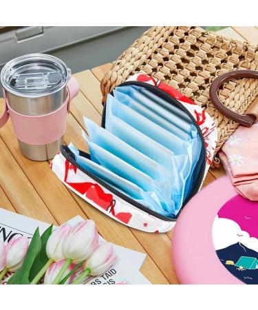 Menstruation Pad Bag with Zipper | Gothic Women's Napkin & Tampon Bag | Stylish Collective Bags for Girls - Buy Online on GoSupps.com
