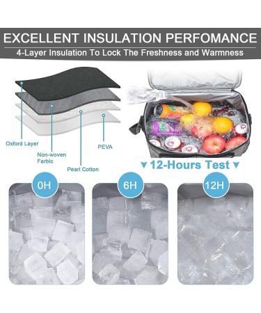 Insulated Cooler Bag - Leakproof Soft Cooler Portable Double Decker Cooler Tote  36-Can Lunch Cooler for Trip  Picnic  Beach  Sports - Buy Online on GoSupps.com
