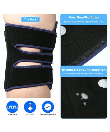 Nvorliy Plus Size Knee Brace 7XL/8XL - Stabilizing Support for Arthritis, ACL, Meniscus Tear - Breathable Neoprene for Running & Post-Surgery Relief - Buy Online on GoSupps.com