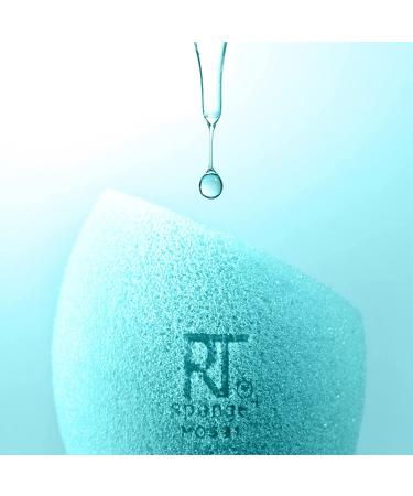 Real Techniques Airblend Beauty Makeup Sponge - Blue Matte Blender for Foundation & Cream Products - Medium to Full Coverage, Blends & Mattifies - 1 Count - Buy Online on GoSupps.com