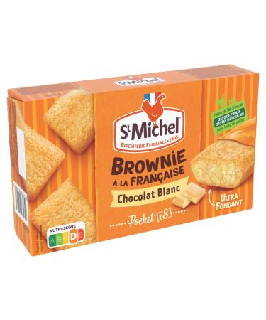 St Michel Individual white chocolate brownie casserole - 8 individual sachets 240 g