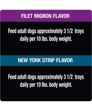 Cesar Gourmet Wet Dog Food Pack of 12 Trays Filet Mignon & New York Strip 3.5 oz - 12 Trays - Buy Online on GoSupps.com
