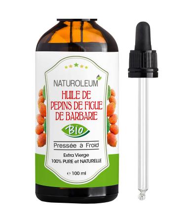 BEST ANTI-AGING OIL - Roll On 100% ORGANIC, Pure & Natural, Cold Pressed, Extra Virgin, PRICKLY PEAR SEED OIL - Nourishing Skin, Face, Hair Care, Vegan (100 ml)