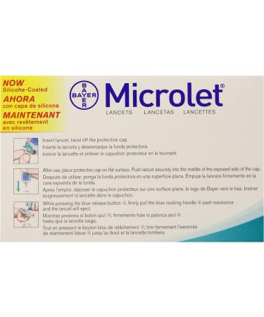 Bayer Contour Microlet Lancets 100 Count - Easy Blood Glucose Testing - Buy Online on GoSupps.com