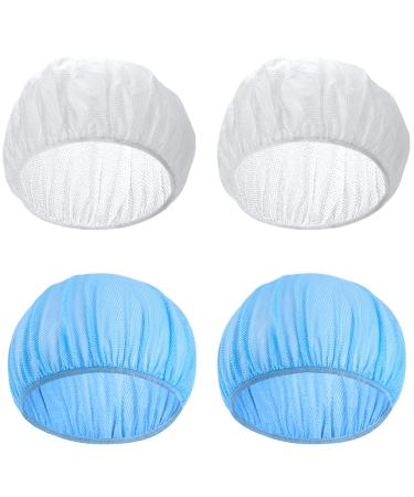 Mesh Sleep Cap 4 Pcs Hair Net for Women Sleeping Hair Nets Women Night Mesh Bonnet for Curly Frizzy Hair Protection Factory Kitchen Warehouse Worker Multicolor