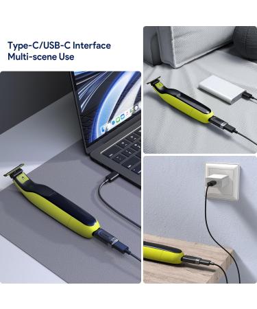 Yinke Type-C Shaver Adapter for Philips Norelco Oneblade - USB-C Electric Shaver Power Replacement Adapter - Buy Online on GoSupps.com
