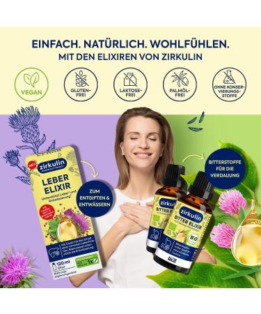 Zirkulin Elixir de foie (1 x 120 ml) Soutien pour la sant du foie et le nettoyage Avec choline chardon-Marie extrait de p pins de raisin et d'ortie Antioxydant et drainant Pour une 120 ml (Lot de 1) - Buy Online on GoSupps.com