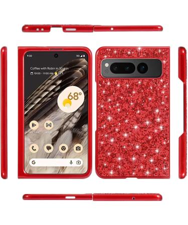 Buy Tivenfezk Nadoli Glitter Shell for Google Pixel Fold - Ultra-Thin Shockproof Bling Case with Blue Glossy Finish - Buy Online on GoSupps.com