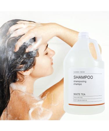 Hotel Emporium 1 Gallon Bulk Shampoo Refill - 100% Cruelty-Free White Tea Scent for All Hair Types | Essential Guest Bathroom Supplies for Hotels Motels & Gyms - Buy Online on GoSupps.com