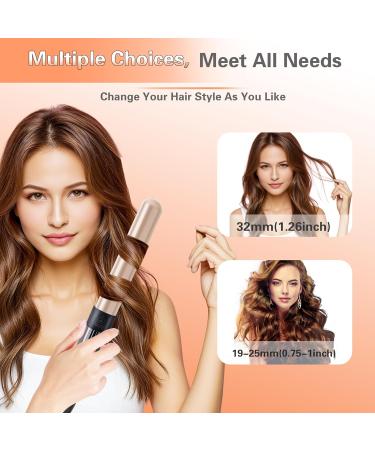 Buy Curling Wand Set with 5 Interchangeable Iron - Portable Hair Styling Tools for Women | 1 Inch Curlers & Rollers - Perfect for Travel - Buy Online on GoSupps.com