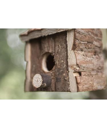 Garden Mile Natural Bird Box Houses Hotel - Traditional Wooden Bird Hut Hanging Wild Bird House Bird Nesting Boxes for Garden Log Cabin Outdoor Tree Balcony and Garden Decorations - Buy Online on GoSupps.com