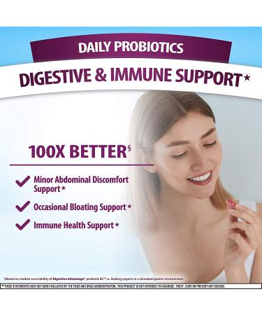 Schiff Digestive Advantage Probiotic Gummies - 90 Natural Fruit Flavor Gummies for Digestive Health - Buy Online on GoSupps.com