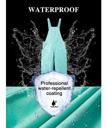 WULFUL Kids Waterproof Ski Bib 14-16 Classic Blue | Boys Girls Winter Snow Pants - Buy Online on GoSupps.com