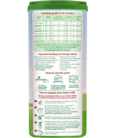 Cow & Gate 1 First Infant Baby Milk Powder Formula 800g - From Birth - Buy Online on GoSupps.com