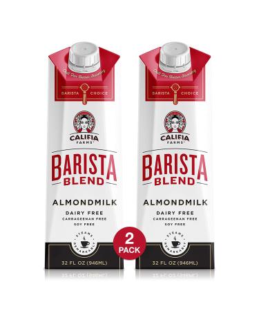 Califia Farms Barista Blend Almond Milk, Original, 32 Ounce (Pack of 2)