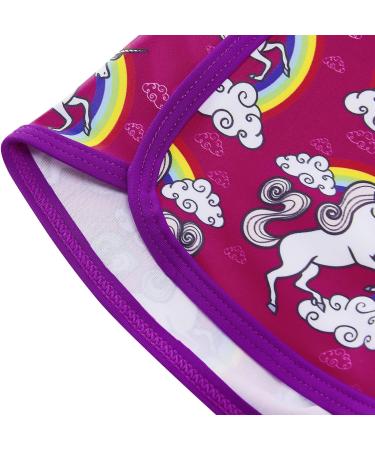 Girls Long Sleeve Swimming Costume Set | UPF 50+ Protection | 7-8 Years | Purple Unicorn - Buy Online on GoSupps.com