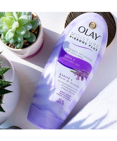 Shop OLAY Moisture Ribbons Plus Shea & Lavender Oil 18 oz | Hydrating Body Lotion for All Skin Types - International Shipping Available - Buy Online on GoSupps.com