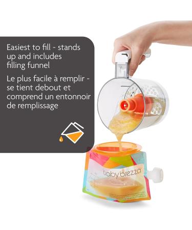 Baby Brezza Reusable Easy-Fill Pouch System - Buy Online on GoSupps.com
