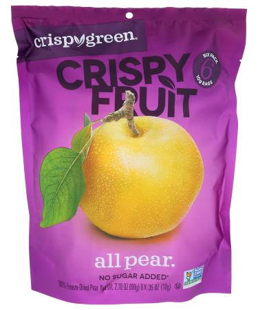 Crispy Green, Pears Asian, 0.36 Ounce, 6 Pack