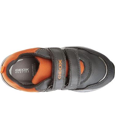 Geox Baby Boy's B Pavlis Sneakers - 4.5 UK Child - Dk Grey/Dk Orange - Buy Online on GoSupps.com