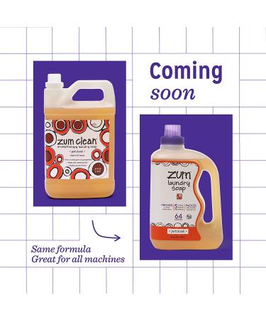 Zum Clean Laundry Soap - Patchouli Scent | 64 fl oz - Natural & Eco-Friendly - Buy Online on GoSupps.com