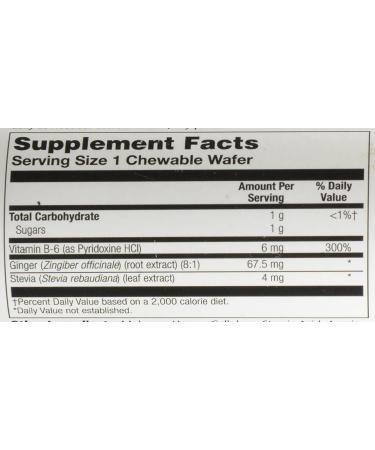 Solaray Ginger Trips Chewable Wafers  67mg  60 Count - Buy Online on GoSupps.com